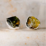 Peridot Studs in Sterling Silver