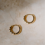 Gold Vermeil Opal Huggies