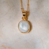Gold Vermeil Keshi Pearl Necklace