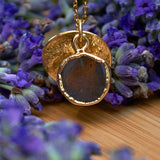 Gold Plate Labradorite Necklace