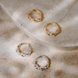 Gold Vermeil Pearl Twist Hoops