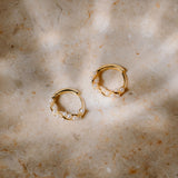 Gold Vermeil Pearl Twist Hoops