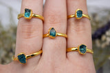 May | Apatite Stacking Ring in Gold Vermeil