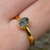 March | Aquamarine Stacking Ring in Gold Vermeil
