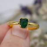 May | Emerald Stacking Ring in Gold Vermeil