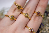 September | Sapphire Stacking Ring in Gold Vermeil