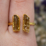 Imperial Topaz Double Ring in Gold Vermeil