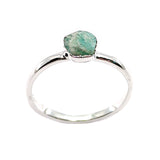 March | Amazonite Stacking Ring in Sterling Silver