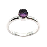 February | Amethyst Stacking Ring in Sterling Silver