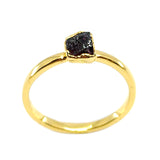 January | Garnet Stacking Ring in Gold Vermeil