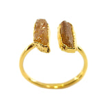 Imperial Topaz Double Ring in Gold Vermeil