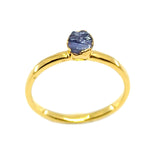 December | Tanzanite Stacking Ring in Gold Vermeil