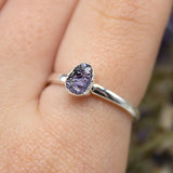 December | Tanzanite Stacking Ring in Sterling Silver