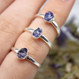 December | Tanzanite Stacking Ring in Sterling Silver