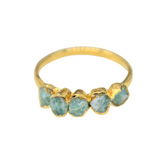 March | Amazonite Ring in Gold Vermeil