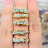 March | Amazonite Ring in Gold Vermeil