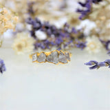 April |Quartz Ring in Gold Vermeil