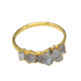 April |Quartz Ring in Gold Vermeil