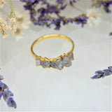 April |Quartz Ring in Gold Vermeil
