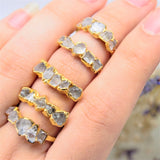 April |Quartz Ring in Gold Vermeil