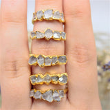 April |Quartz Ring in Gold Vermeil