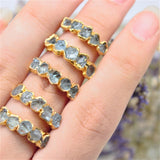 March | Aquamarine Ring in Gold Vermeil