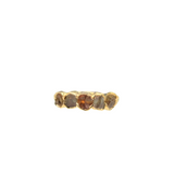 November | Citrine & Lemon Quartz Ring in Gold Vermeil