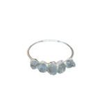 March | Aquamarine Ring in Sterling Silver
