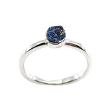 December | Lapis Lazuli Stacking Ring in Sterling Silver