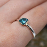May | Apatite Stacking Ring in Sterling Silver