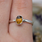 November | Citrine Stacking Ring in Sterling Silver