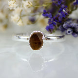November | Citrine Stacking Ring in Sterling Silver