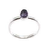 December | Tanzanite Stacking Ring in Sterling Silver