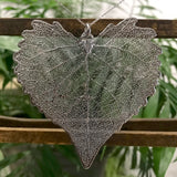 Cottonwood Platinum Leaf Pendant