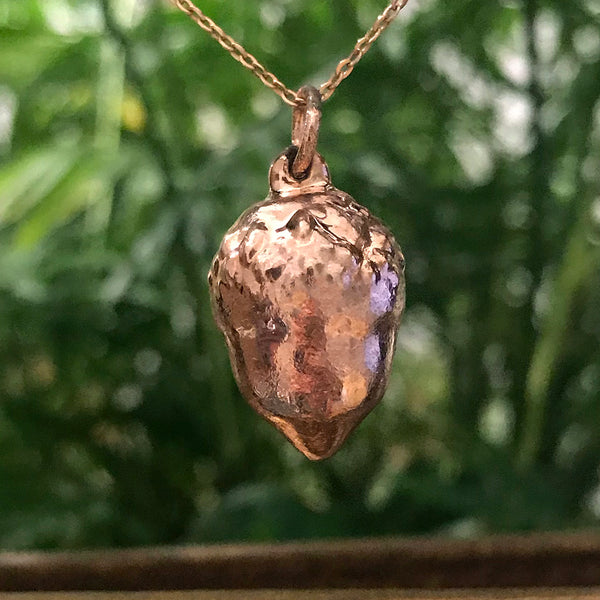 Mini Acorn Rose Gold Plate