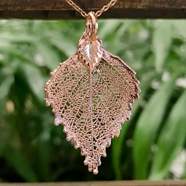 Birch Rose Gold Plate Leaf