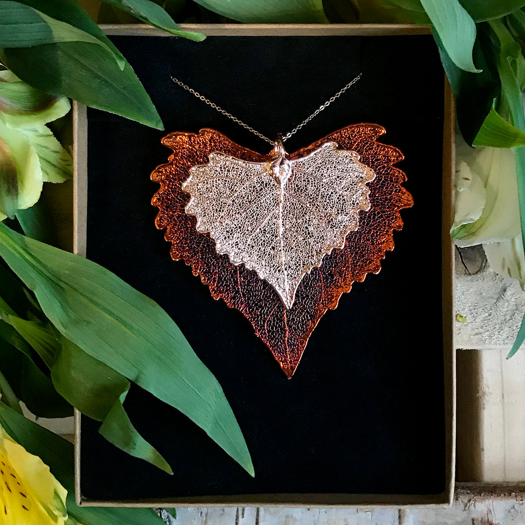 Cottonwood Rose Gold Plate and Autumn Copper Leaf Duo