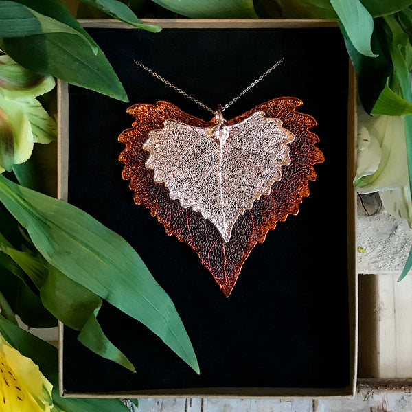 Cottonwood Rose Gold Plate and Autumn Copper Leaf Duo