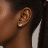 Art Deco Baguette Cut Stud Earrings