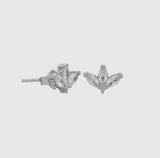 Sterling Silver Fan Studs