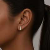 Stacked Opal Stud Earrings