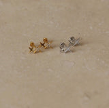 Gold Vermeil Double Star Studs