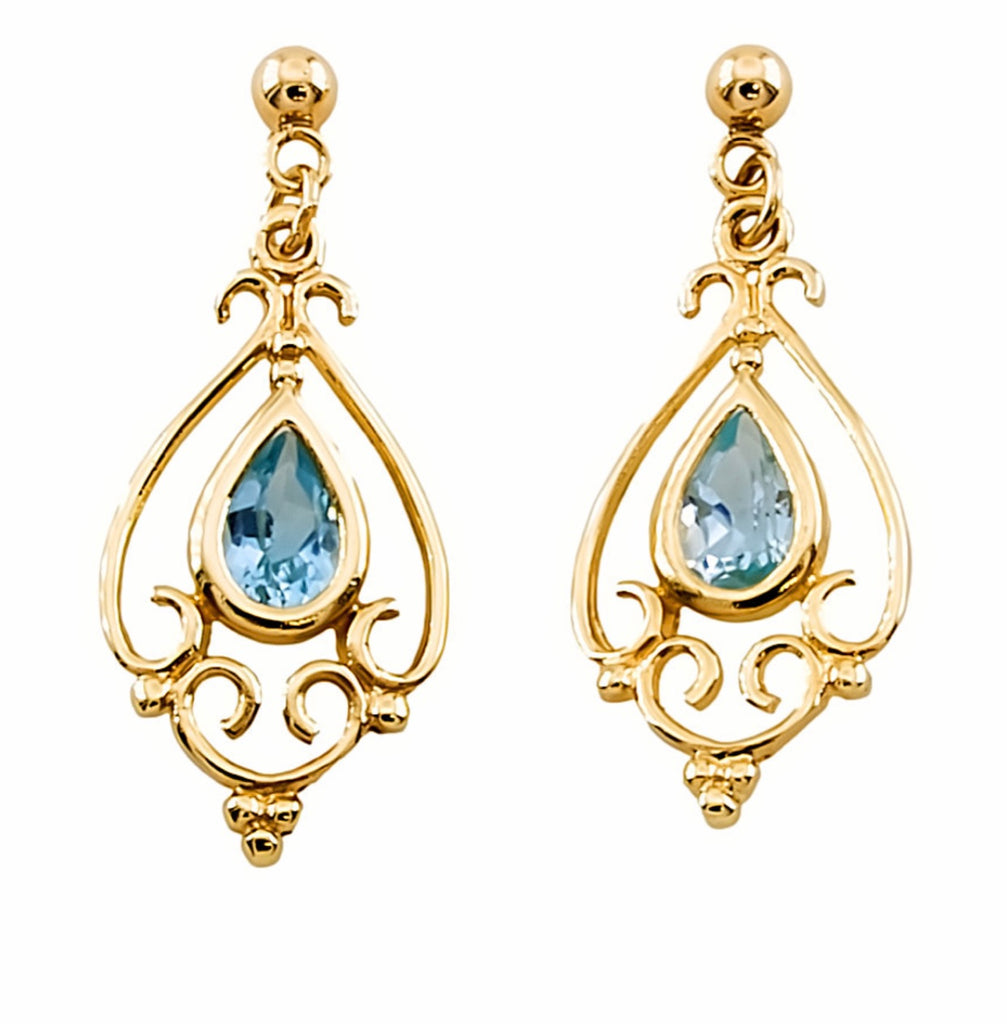 9ct Gold Topaz Earrings