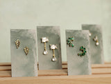 Silver Thorn Stud Earrings