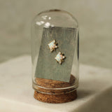 Opal Oval Stud Earrings