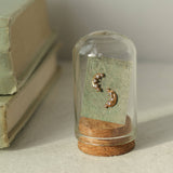Crescent Moon Stud Earrings