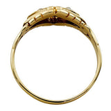 9ct Gold Vintage Sapphire & Pearl Ring, Size O