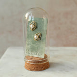 Silver Comet Pearl Studs