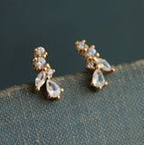 Fairy Wing Tiny Petal Leaf Stud Earrings