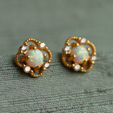 Victorian Opal Stud Earrings